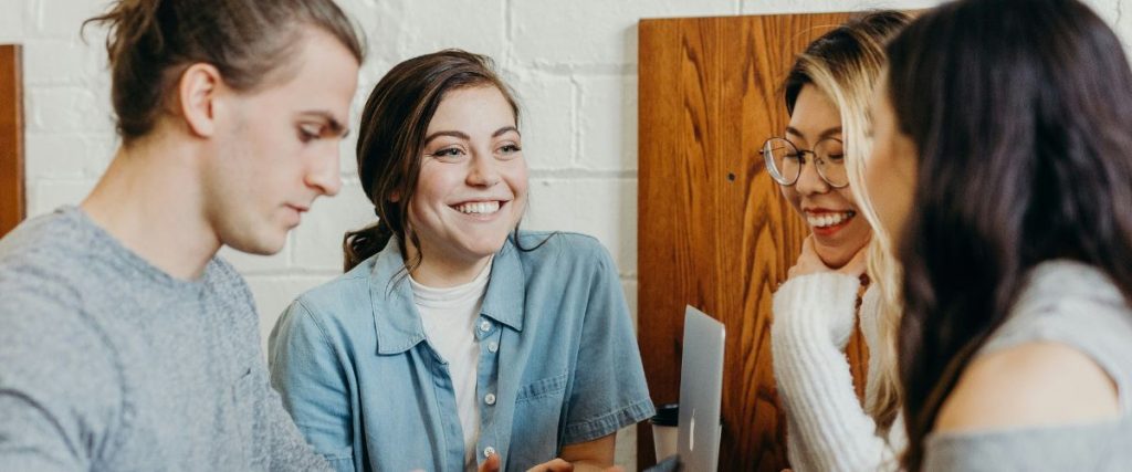 North East Combined Authority students celebrating career advice and guidance